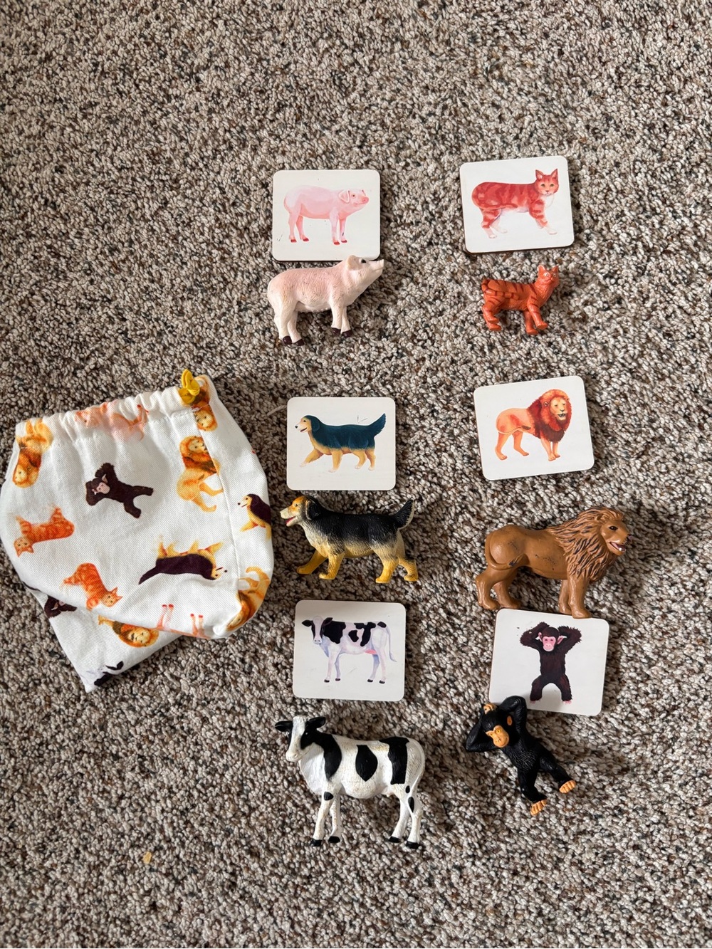 Lovevery Animal Figures and Wood Cards